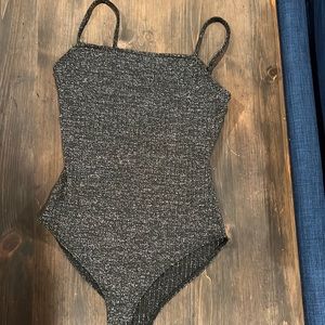 Forever 21 body suit. Black and sparkly. Ribbed and flattering, size small.